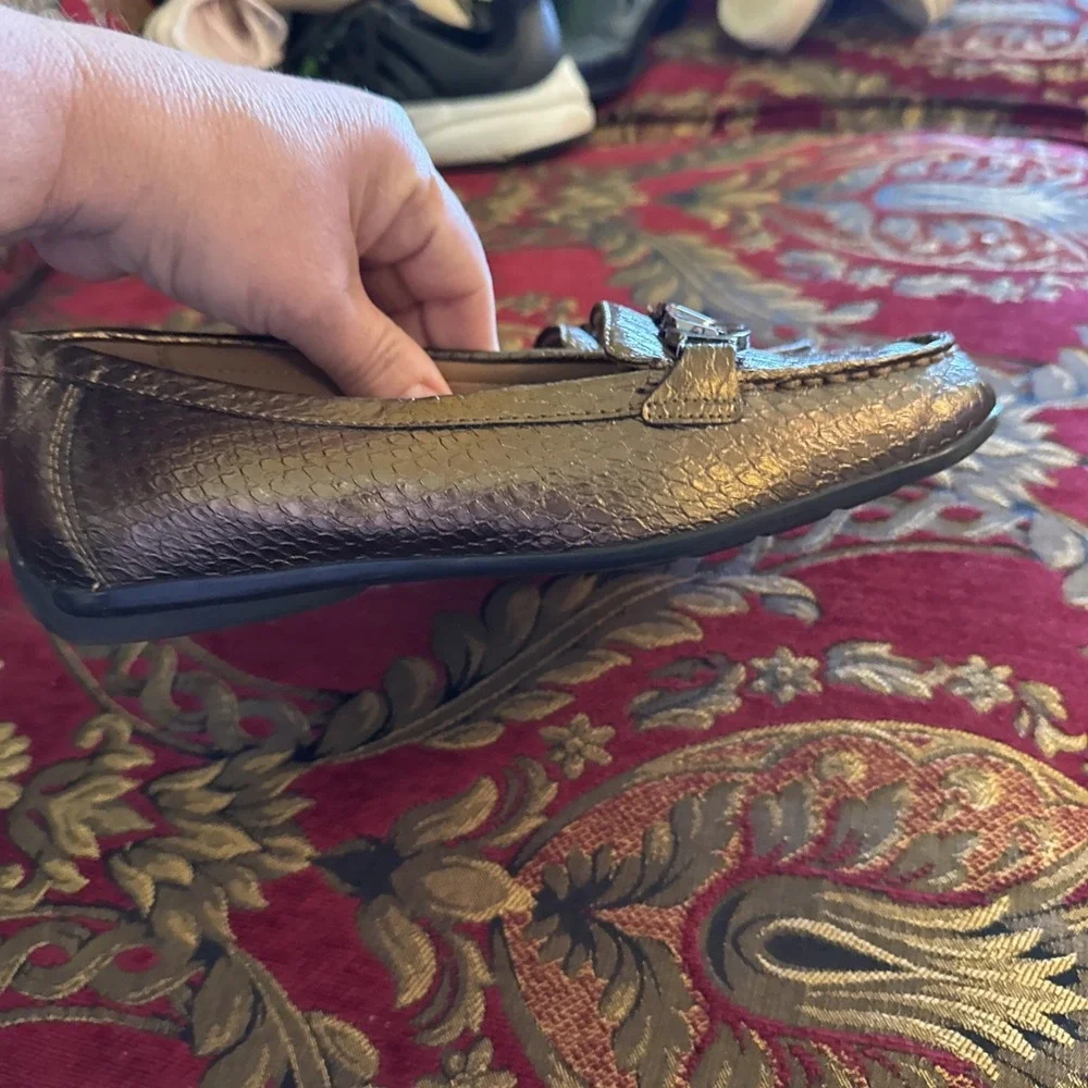 Easy Spirit Womens Antiria Brown Leather Loafer Size 5.5
